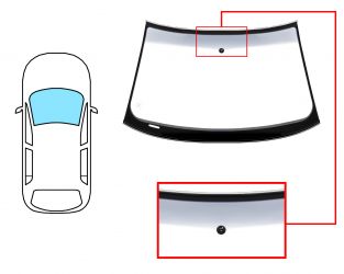 PARABRISAS AUDI A4 2001-2005 4 PUERTAS / FAMILIAR / DELANTERO / VERDE BANDA GRIS / CON BASE ESPEJO / MOLDURAS PREMONTADAS