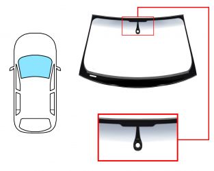 PARABRISAS AUDI A4 2007-2012 4 PUERTAS / FAMILIAR / DELANTERO / VERDE BANDA GRIS / CON BASE ESPEJO / CON SENSOR REDONDO / MOLDURAS PREMONTADAS