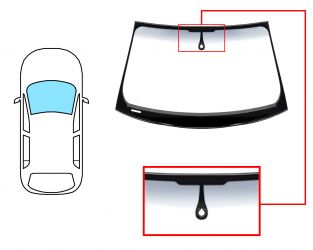 PARABRISAS AUDI A4 2007-2012 4 PUERTAS / FAMILIAR / DELANTERO / VERDE BANDA GRIS / CON BASE ESPEJO / CON SENSOR / MOLDURAS PREMONTADAS