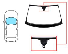 PARABRISAS AUDI A4 2007-2012 4 PUERTAS / FAMILIAR / DELANTERO / VERDE / ACUSTICO / CON SENSOR REDONDO / CON SOPORTE CAMARA / MOLDURAS PREMONTADAS