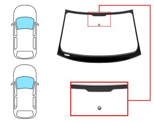 PARABRISAS AUDI A5 2007-2012 2/5 PUERTAS / DELANTERO / VERDE / CON BASE ESPEJO / MOLDURAS PREMONTADAS