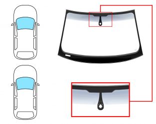 PARABRISAS AUDI A5 2007-2012 2/5 PUERTAS / DELANTERO / VERDE BANDA GRIS / CON BASE ESPEJO / CON SENSOR / MOLDURAS PREMONTADAS