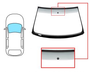 PARABRISAS AUDI A6 1997-2002 4 PUERTAS / DELANTERO / VERDE BANDA GRIS / CON BASE ESPEJO / MOLDURAS PREMONTADAS
