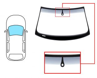 PARABRISAS AUDI A6 2004-2009 4 PUERTAS / FAMILIAR / DELANTERO / REFLECTANTE / BANDA GRIS / CON BASE ESPEJO / CON SENSOR / MOLDURAS PREMONTADAS