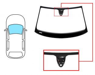 PARABRISAS AUDI A6 2011-2014 4 PUERTAS / FAMILIAR / DELANTERO / VERDE / CON BASE ESPEJO / CON SENSOR / CON SOPORTE CAMARA / MOLDURAS PREMONTADAS
