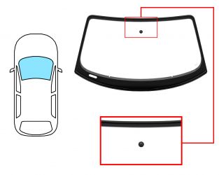 PARABRISAS AUDI TT 2006-2010 COUPE / DELANTERO / VERDE / CON BASE ESPEJO A 14,50CM / MOLDURAS PREMONTADAS