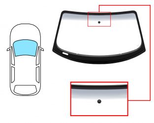 PARABRISAS AUDI TT 2006-2010 COUPE / DELANTERO / VERDE BANDA GRIS / CON BASE ESPEJO A 14,50CM / MOLDURAS PREMONTADAS
