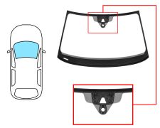 PARABRISAS AUDI A1 2018-> DELANTERO / VERDE / CON SENSOR / CON SOPORTE CAMARA / MOLDURAS PREMONTADAS