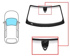 PARABRISAS AUDI TT 2014-2018 COUPE / DELANTERO / VERDE BANDA GRIS / CON SENSOR / CON SOPORTE CAMARA / MOLDURAS PREMONTADAS