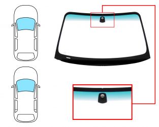 PARABRISAS BMW SERIE 1 (E81-E87) 2003-2007 3/5 PUERTAS / DELANTERO / VERDE BANDA VERDE / CON BASE ESPEJO
