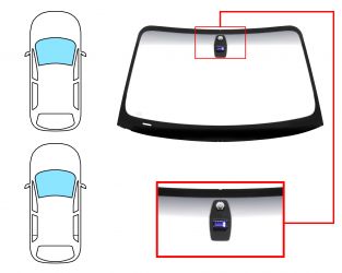 PARABRISAS BMW SERIE 1 (E81-E87) 2003-2007 3/5 PUERTAS / DELANTERO / VERDE BANDA GRIS / CON BASE ESPEJO / CON SENSOR