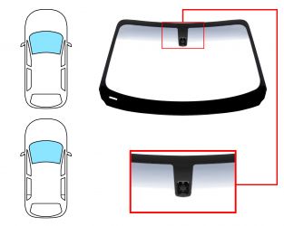 PARABRISAS BMW SERIE 1 (F20-F21) 2012-2015 3/5 PUERTAS / DELANTERO / VERDE BANDA GRIS / CON BASE ESPEJO