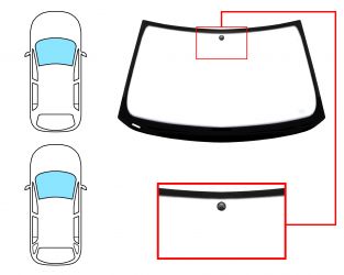 PARABRISAS BMW SERIE 3 (E36) 1990-1998 4 PUERTAS / FAMILIAR / DELANTERO / VERDE / CON BASE ESPEJO 