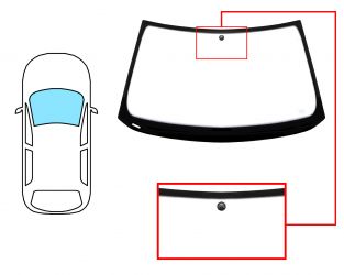 PARABRISAS BMW SERIE 3 (E36) 1994-2000 COMPACT / DELANTERO / VERDE / CON BASE ESPEJO 