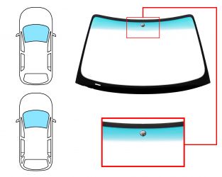PARABRISAS BMW SERIE 3 (E46) 1998-2001 4 PUERTAS / FAMILIAR / DELANTERO / VERDE BANDA VERDE / CON BASE ESPEJO
