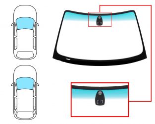 PARABRISAS BMW SERIE 3 (E46) 1998-2001 4 PUERTAS / FAMILIAR / DELANTERO / VERDE BANDA VERDE / CON BASE ESPEJO / CON SENSOR / CAMBIO EN LA SERIGRAFIA