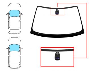 PARABRISAS BMW SERIE 3 (E46) 1998-2001 4 PUERTAS / FAMILIAR / DELANTERO / VERDE / CON BASE ESPEJO / CON SENSOR MODIFICADO / CAMBIO EN LA SERIGRAFIA
