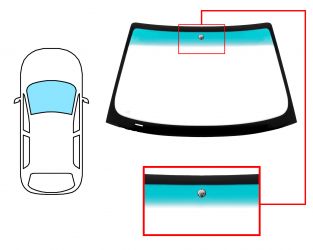 PARABRISAS BMW SERIE 3 (E46) 1999-2003 COUPE / CABRIO / DELANTERO / VERDE BANDA VERDE / CON BASE ESPEJO