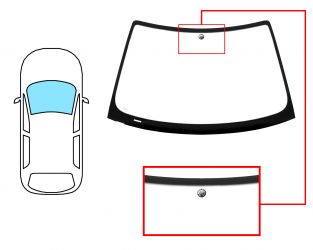 PARABRISAS BMW SERIE 3 (E46) 2001-2004 COMPACT / DELANTERO / VERDE / CON BASE ESPEJO 