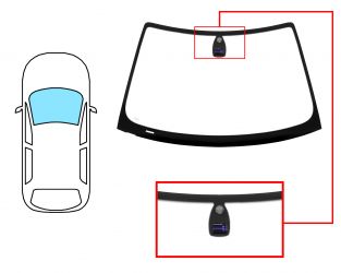 PARABRISAS BMW SERIE 3 (E46) 2001-2004 COMPACT / DELANTERO / VERDE / CON BASE ESPEJO / CON SENSOR