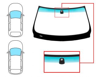 PARABRISAS BMW SERIE 3 (E90-E91) 2005-2009 4 PUERTAS / FAMILIAR / DELANTERO / VERDE BANDA VERDE / CON BASE ESPEJO