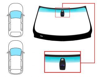 PARABRISAS BMW SERIE 3 (E90-E91) 2005-2009 4 PUERTAS / FAMILIAR / DELANTERO / REFLECTANTE / BANDA VERDE / CON BASE ESPEJO / CON SENSOR