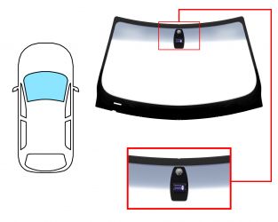 PARABRISAS BMW SERIE 3 (E92) 2010-2013 COUPE / DELANTERO / VERDE BANDA GRIS / CON BASE ESPEJO / CON SENSOR