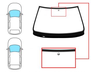 PARABRISAS BMW SERIE 5 (E39) 2001-2003 4 PUERTAS / FAMILIAR / DELANTERO / VERDE / CON BASE ESPEJO