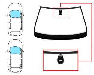 PARABRISAS BMW SERIE 5 (E39) 2001-2003 4 PUERTAS / FAMILIAR / DELANTERO / VERDE / CON BASE ESPEJO / CON SENSOR