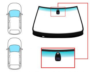 PARABRISAS BMW SERIE 5 (E39) 2001-2003 4 PUERTAS / FAMILIAR / DELANTERO / VERDE BANDA VERDE / CON BASE ESPEJO / CON SENSOR MODIFICADO 