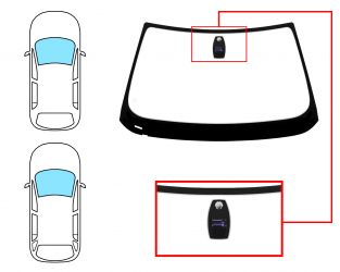 PARABRISAS BMW SERIE 5 (E60-E61) 2003-2007 4 PUERTAS / FAMILIAR / DELANTERO / VERDE / CON BASE ESPEJO / CON SENSOR