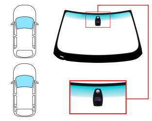 PARABRISAS BMW SERIE 5 (E60-E61) 2003-2007 4 PUERTAS / FAMILIAR / DELANTERO / VERDE BANDA VERDE / CON BASE ESPEJO / CON SENSOR