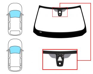 PARABRISAS BMW SERIE 5 (F10-F11) 2010-2013 4 PUERTAS / FAMILIAR / DELANTERO / VERDE / CON BASE ESPEJO / CON SOPORTE CAMARA / CON SENSOR