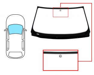 PARABRISAS BMW SERIE 7 (E65-E66) 2005-2009 DELANTERO / VERDE / CON BASE ESPEJO