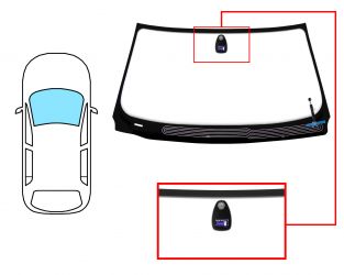 PARABRISAS BMW SERIE 7 (E65-E66) 2005-2009 DELANTERO / VERDE / CON BASE ESPEJO / TERMICO / CON SENSOR