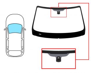 PARABRISAS BMW X1 (E84) 2009-2012 DELANTERO / VERDE / CON BASE ESPEJO