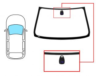 PARABRISAS BMW X5 (E53) 2004-2006 DELANTERO / VERDE / CON BASE ESPEJO / CON SENSOR MODIFICADO