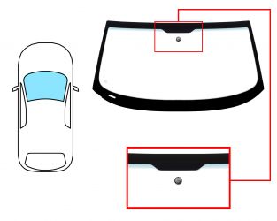PARABRISAS BMW Z4 (E85) 2003-2014 COUPE / DELANTERO / VERDE BANDA VERDE / CON BASE ESPEJO