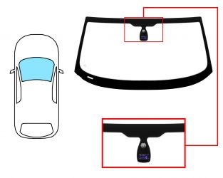 PARABRISAS BMW Z4 (E85) 2003-2014 COUPE / DELANTERO / VERDE / CON BASE ESPEJO / CON SENSOR 