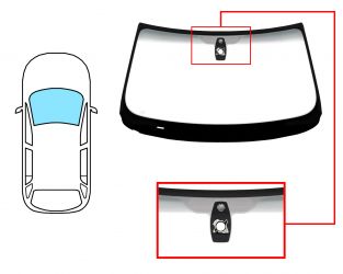 PARABRISAS BMW X5 (E70) 2010-2013 DELANTERO / VERDE BANDA GRIS / CON BASE ESPEJO / CON SENSOR