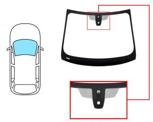 PARABRISAS BMW SERIE 2 (F46) 2014-2018 GRAND TOURER DELANTERO / VERDE / ACUSTICO / CON BASE ESPEJO / CON SENSOR / MOLDURAS PREMONTADAS