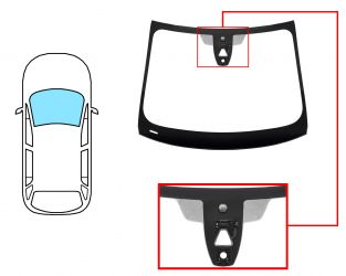 PARABRISAS BMW SERIE 2 (F46) 2014-2018 GRAND TOURER DELANTERO / VERDE / ACUSTICO / CON BASE ESPEJO / CON SENSOR / CON SOPORTE CAMARA / MOLDURAS PREMONTADAS