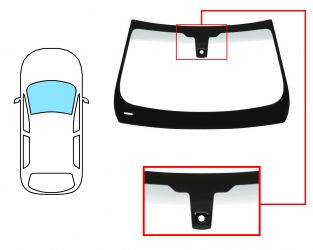 PARABRISAS BMW SERIE 4 (F33) 2013-2017 CABRIO / DELANTERO / VERDE BANDA GRIS / CON BASE ESPEJO / CON SENSOR