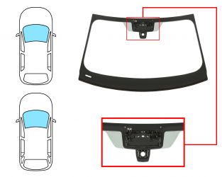 PARABRISAS BMW SERIE 3 (G20-G21) 2018-> 4 PUERTAS / FAMILIAR / DELANTERO / VERDE / ACUSTICO / CON SENSOR / CON SOPORTE CAMARA MODIFICADO / MOLDURAS PREMONTADAS
