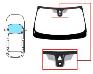 PARABRISAS BMW X1 (F48) 2015-2019 DELANTERO / VERDE / CON BASE ESPEJO / CON SENSOR / CON SOPORTE CAMARA / MOLDURAS PREMONTADAS