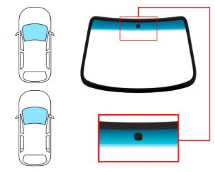 PARABRISAS CHEVROLET AVEO 2009-2011 3/5 PUERTAS / DELANTERO / VERDE BANDA AZUL