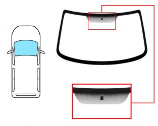 PARABRISAS PEUGEOT PARTNER 1996-2002 DELANTERO / REFLECTANTE / CON BASE ESPEJO