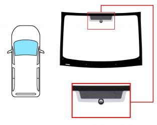 PARABRISAS PEUGEOT PARTNER 2008-2012 DELANTERO / REFLECTANTE / CON BASE ESPEJO / MOLDURAS PREMONTADAS
