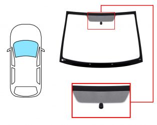 PARABRISAS CITROEN C2 2003-2008 DELANTERO / VERDE / CON BASE ESPEJO