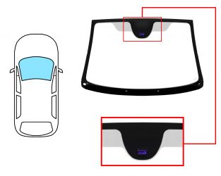 PARABRISAS CITROEN C3 PLURIEL 2003-2010 / DELANTERO / VERDE / CON BASE ESPEJO / CON SENSOR